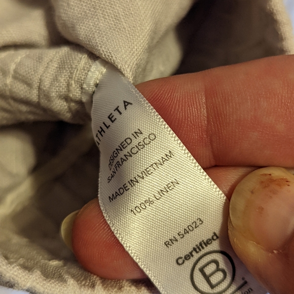 EUC Athleta Cabo Tide Linen Jogger - Picture 10 of 16